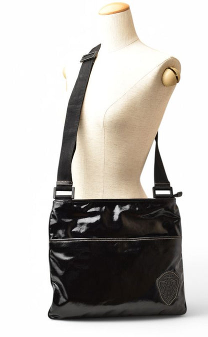 Gucci Shoulder Bag Gucci Bag Cles Sto Emblem PVC Black 181093
