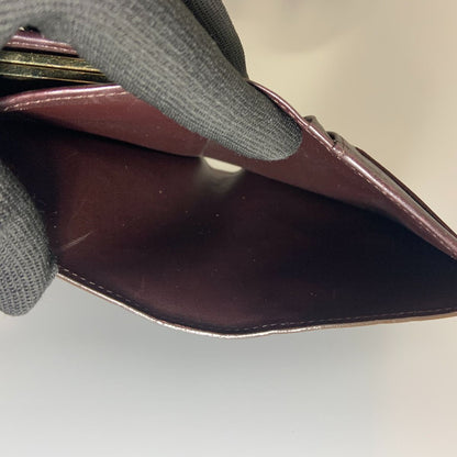 Louis Vuitton Vernis Portefeuille Viennois Rouge Fauvist Bifold Clasp Wallet
