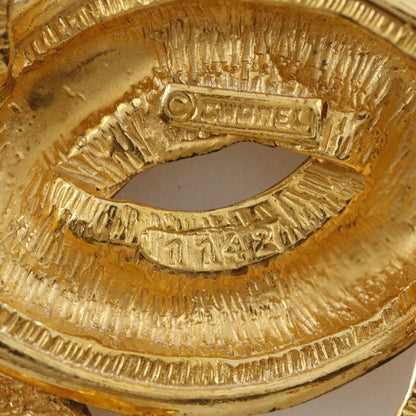 Chanel Coco Mark Matelasse Vintage Gold Plated Ladies 17.7g Brooch