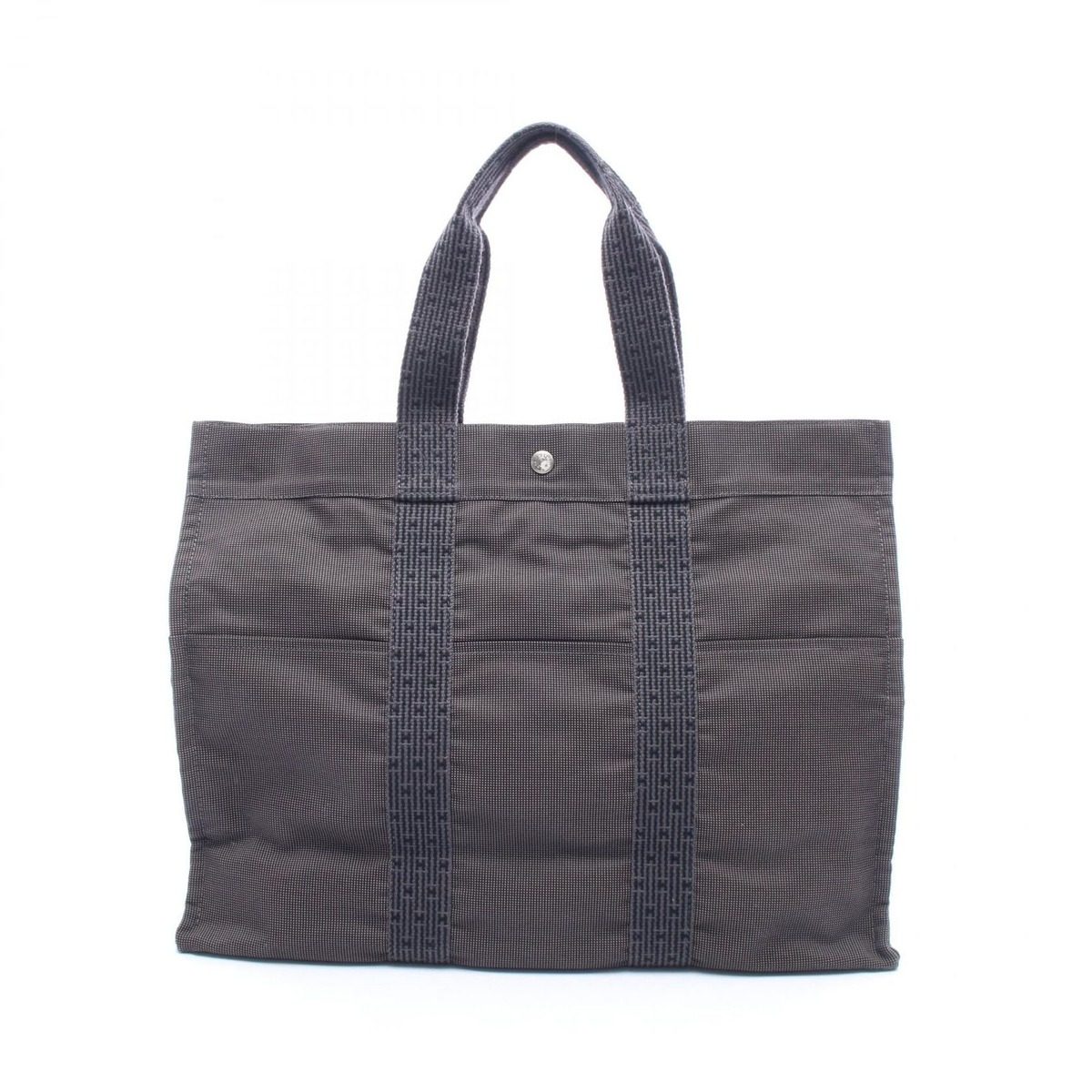 Hermes Tote Her Line GM Gray Canvas Her