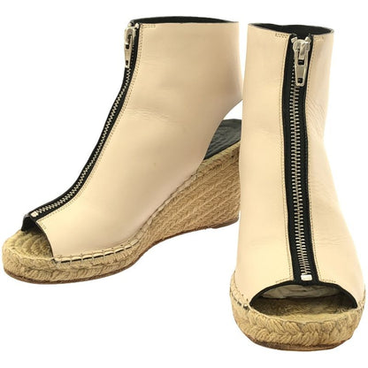 Celine 13ss Phoebe Period Center Zip Espadrille Sandals Pink 3