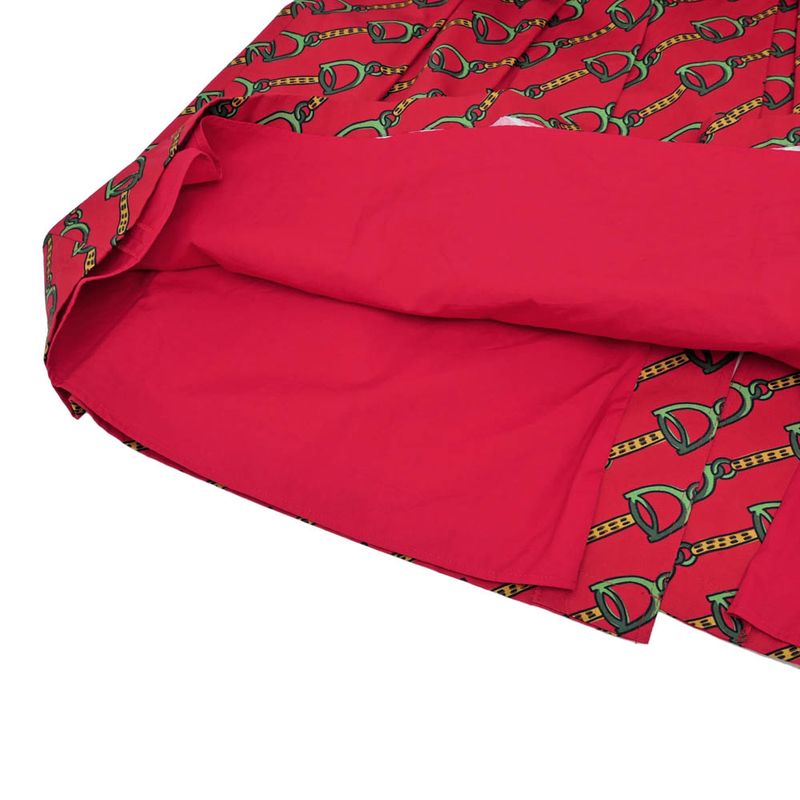 Gucci Fupli Tsukato Bit Motif Size 42 Red Cotton Ladies Women's Clothes