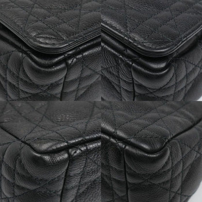 Christian DIOR Caro Medium Cannage Chain Shoulder Bag Black M9242uwhc_m900