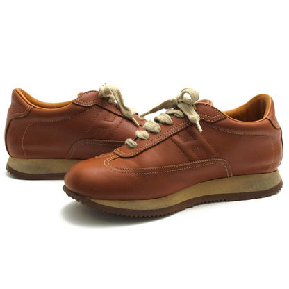 Hermes Shoes Sneakers Low Cut Women Leather Brown Quick — view 3