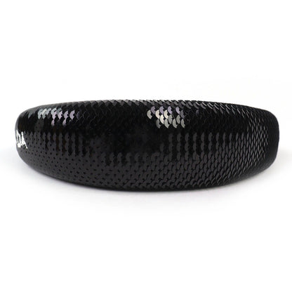 Prada Logo Sequin Headband Hair Black Recommended — view 4