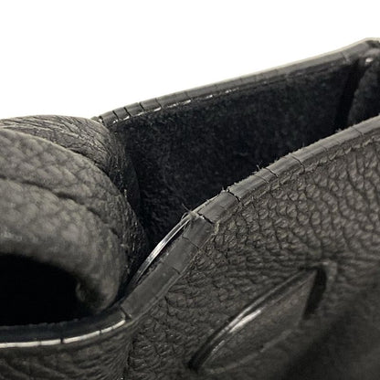 Celine Tote Bag Cabas Phantom Small With Belt Black Leather