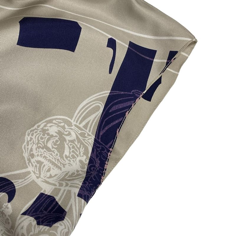 Hermes Dress Size 34 S Women - Grey Beige X Dark Navy X Multi Short Sleeves/knee