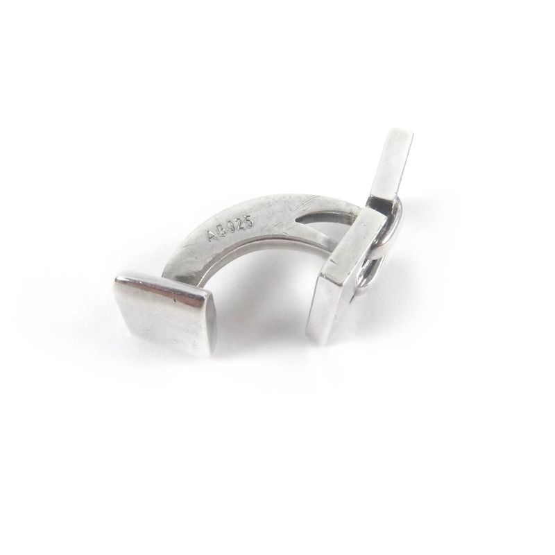 Hermes Vintage Cufflinks Button Accessory Ag925 Silver With Box And Case Total