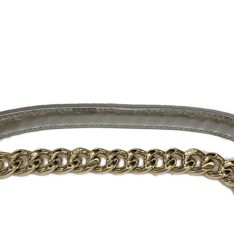 Dior/christian Dior Shoulder Bag Diorama Silver Chain Shoulder Leather