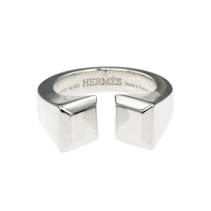 Hermes Ring Cour De Forges GM Size 53 AG 925 Silver Accessories