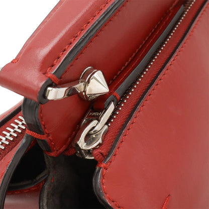 Fendicom Handbag 2WAY Shoulder Bag Semi Shoulder Leather Red With Red Pouch