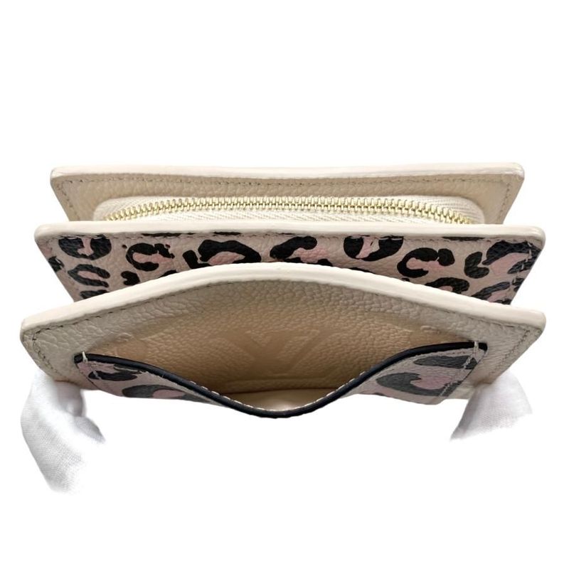 Louis Vuitton M80754 Portefeuille Cles a Wild at Heart Leopard Fold Compact