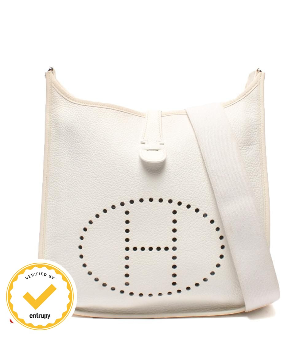 Hermes Shoulder Bag Crossbody Silver Evelyne 1 PM