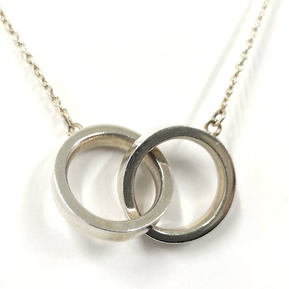 Tiffany & Co Interlocking Circle Necklace Silver