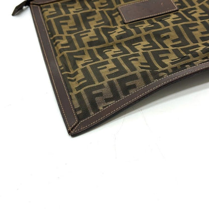 Fendi Second Bag Zucca Pattern Canvas Brown