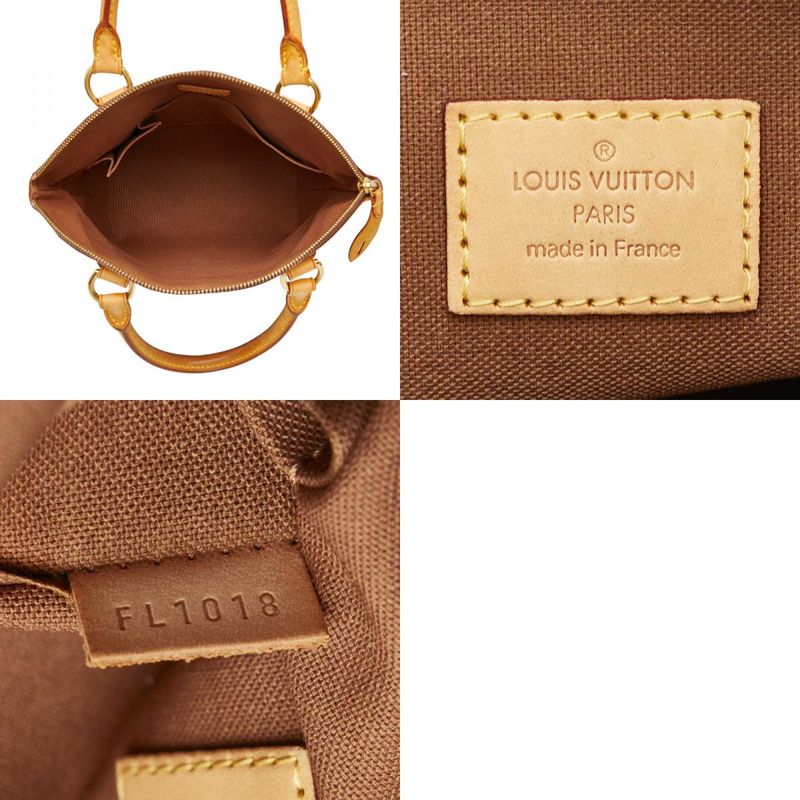 Louis Vuitton Monogram Lockit M40102 Brown PVC Leather Women's Louis Vuitton