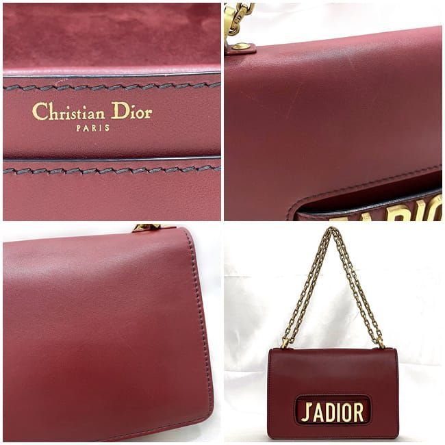 Christian Dior Chain Shoulder Bag F21215 Red