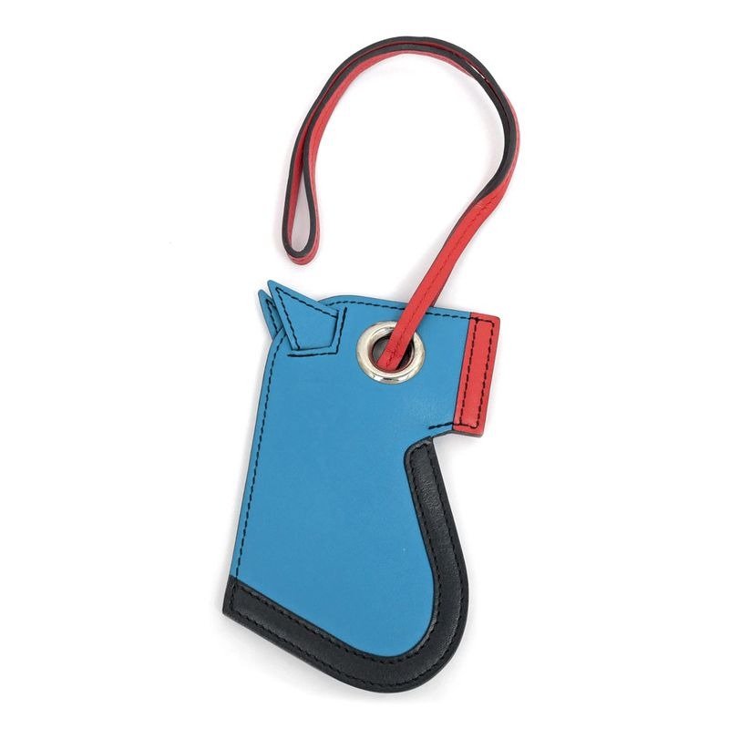 Hermes Camaille Bag Charm Blue-zanzibar Orange Poppy Blue-type