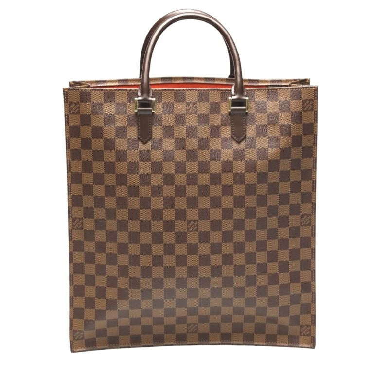 Louis Vuitton Damier Tote Bag Sac Plat Handbag Ebene