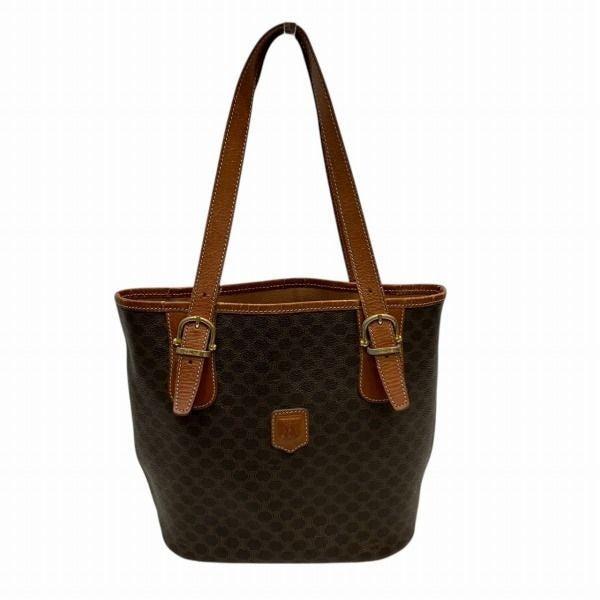 Celine Macadam Pattern Brown Tote