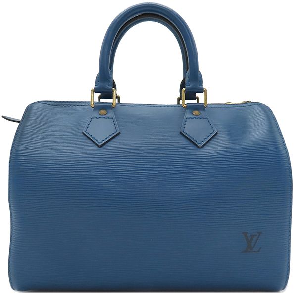 Louis Vuitton Handbag Speedy 25 Epi Leather Toledo Blue Gold Hardware Blue