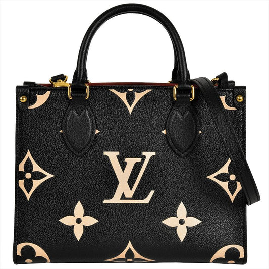 Louis Vuitton On The Go PM Handbag Monogram Empreinte M45659 Black