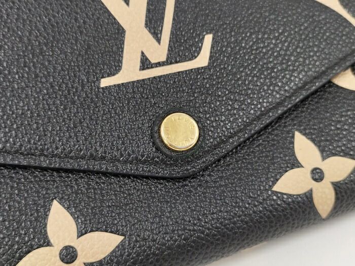 Louis Vuitton Portefeuille Sarah Long Fold Wallet Monogram Empreinte M80496