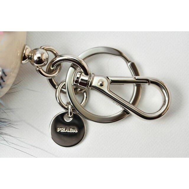 Prada Key Ring Holder Trick Nancy Robot Blue Multi — view 2