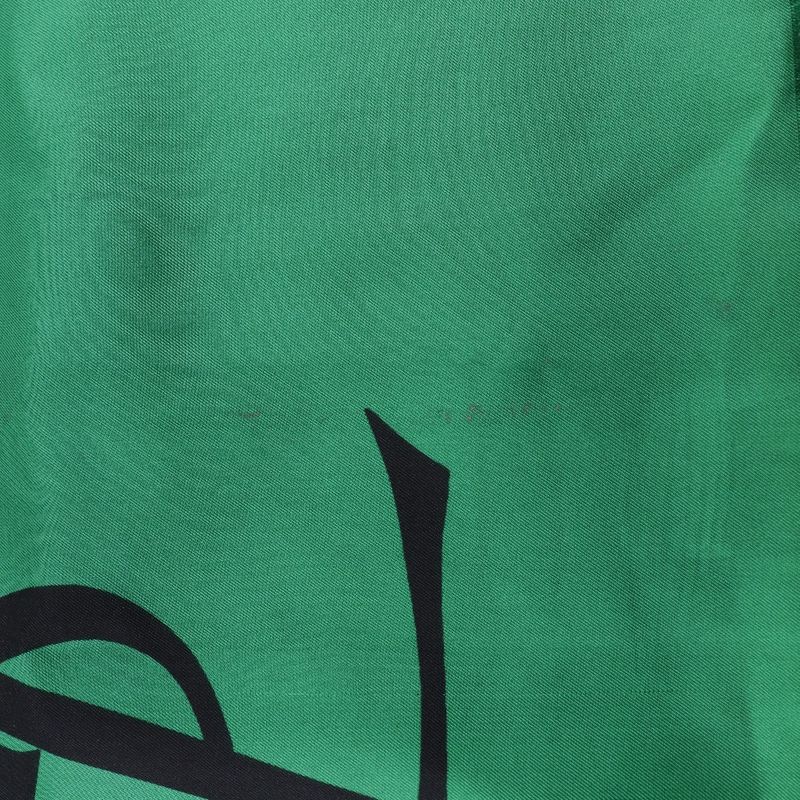 YVES Saint Laurent Yves Saint Laurent YSL Logo Rectangular Silk Green Women's