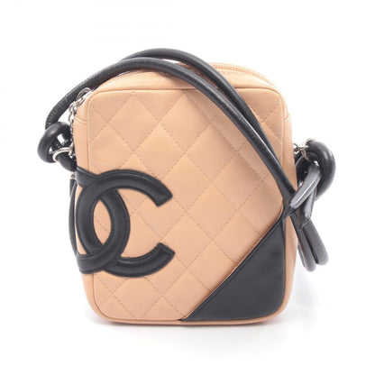 Chanel Shoulder Bag Cambon Beige Black