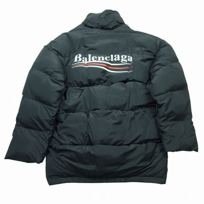 Balenciaga Political Campaign Puffer Jacket Logo Print Quilted Down 44 S