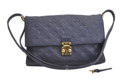 Louis Vuitton Monogram Empreinte Fascinante Shoulder Bag M94225 Navy 3399n