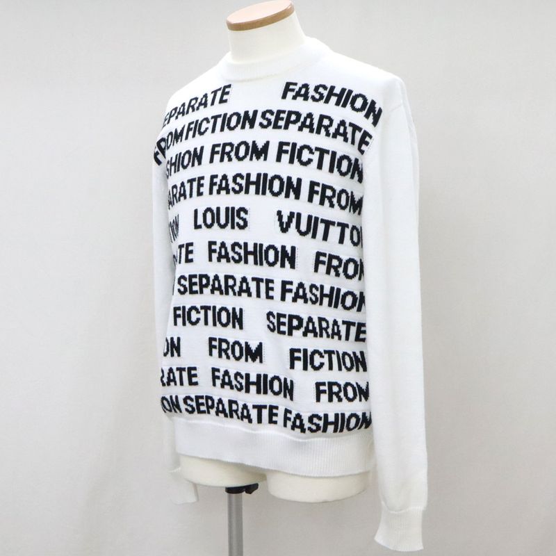 Louis Vuitton Letters Set Rm212m USO Hln06w White Long Sleeve Cool