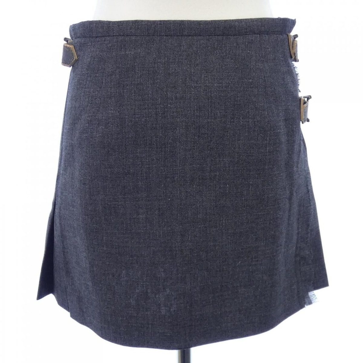 Prada Pleats Lash Stitch Skirt — view 2