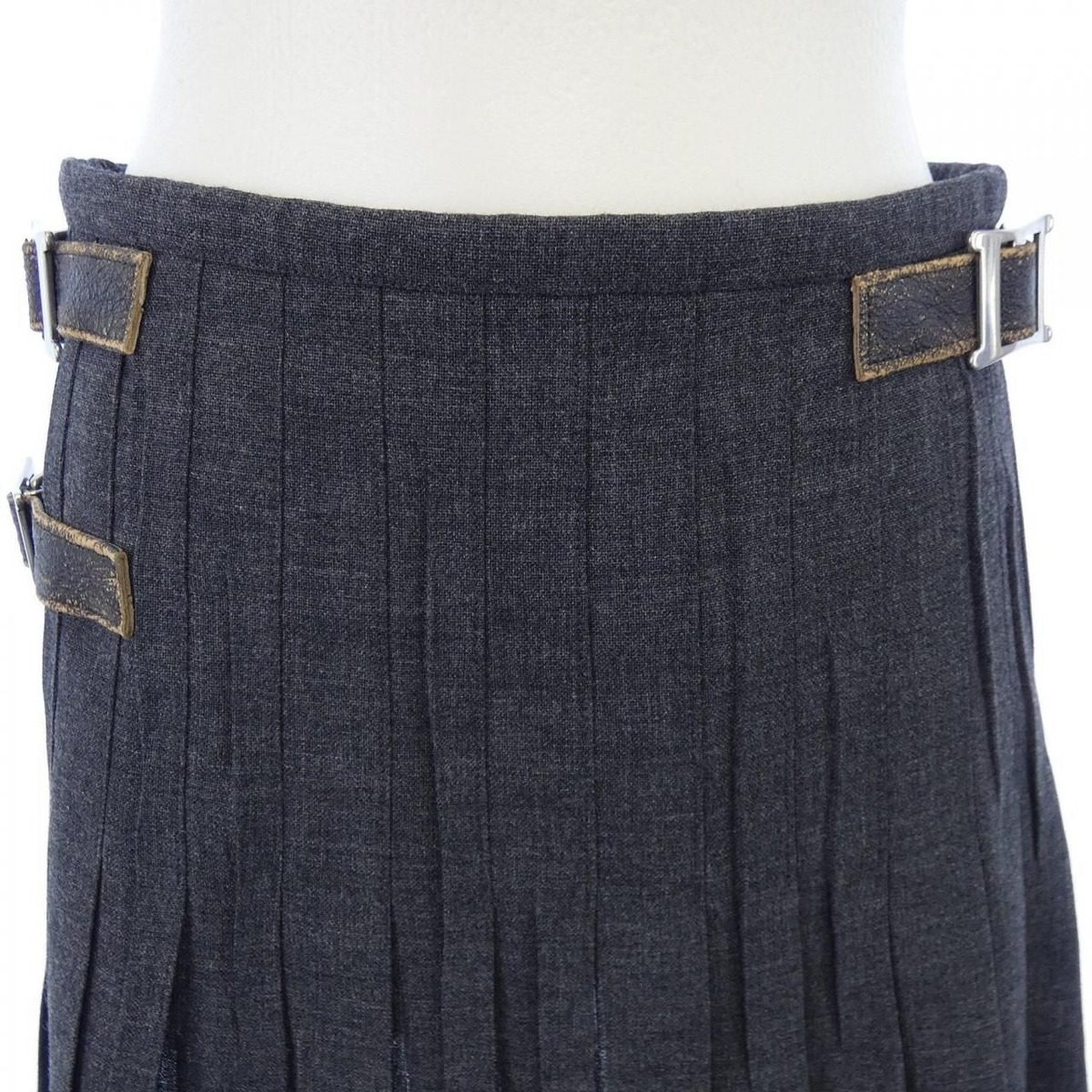 Prada Pleats Lash Stitch Skirt — view 5