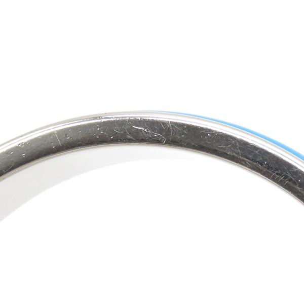 Hermes Bracelet Click H PM Metal Enamel Blue and Silver Hardware H Bracelet