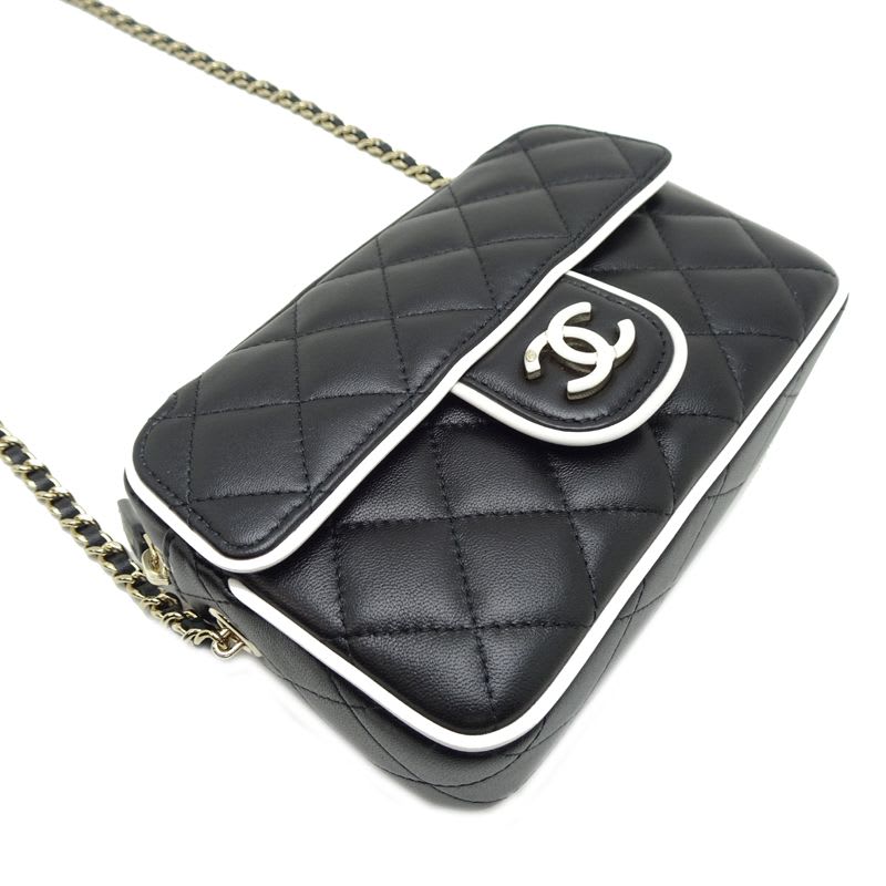Chanel Chanel Shoulder Bag Quilted Chain Clutch Ap4516