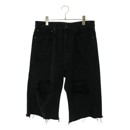 Balenciaga Distressed Baggy Denim Shorts XS