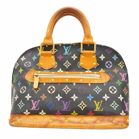 Louis Vuitton Monogram Multicolor Alma M92646 Noir Black Women