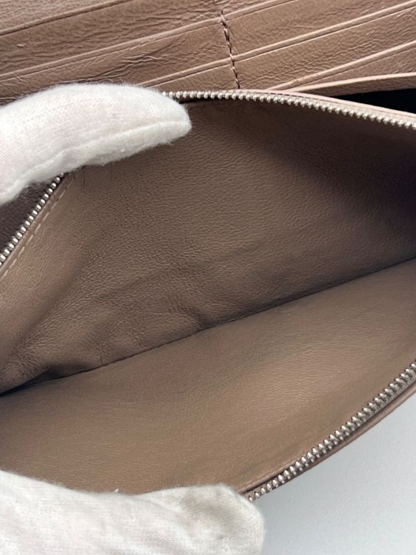 Balenciaga Long Wallet Logo Everyday Leather Beige 30bs131