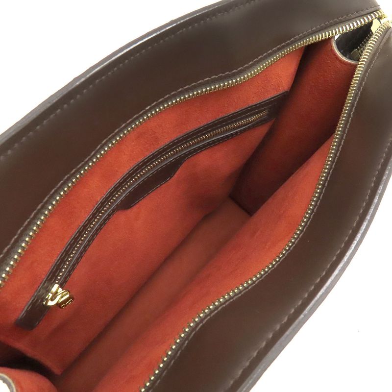 Louis Vuitton Venice PM Tote Bag Damier Canvas Damier Ebene Gold Hardware Brown