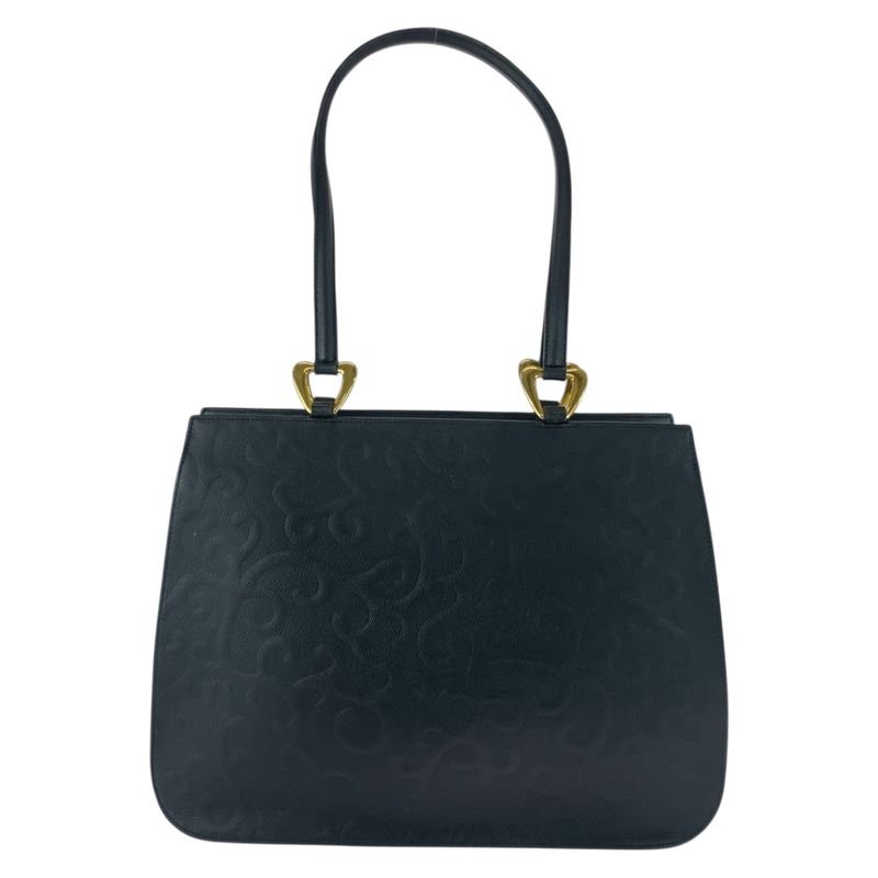 YVES Saint Laurent Yves Saint Laurent Black Gold Hardware Leather Tote Bag