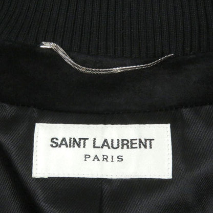 Saint Laurent Paris 344674 Eddie Period Suede Leather Jacket Blouson Black 50