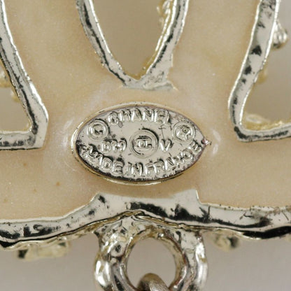 Chanel Coco Mark Rhinestone Pearl And Metal Ladies 17.3g Necklace