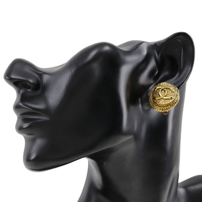 Chanel Coco Mark Vintage Gold Plated Ladies 14.0g Earrings
