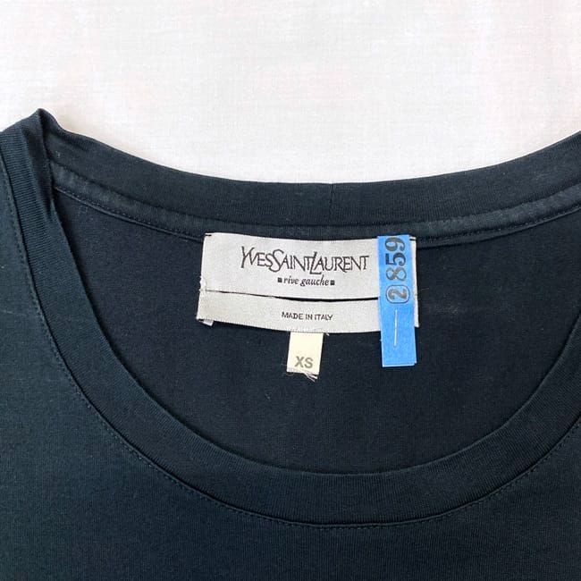 Yves Saint Laurent Tshirt Black XS Cleaned Ladies