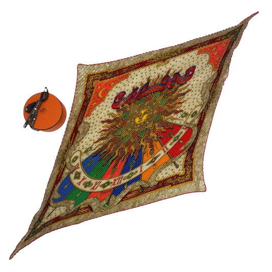 Hermes Scarf Pleats Silk Carpe Diem Enjoy Today Box