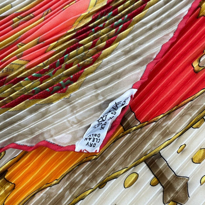 Hermes Scarf Pleats Silk Carpe Diem Enjoy Today Box — view 6