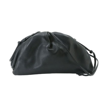 Bottega Veneta Mini Pouch Shoulder Bag Leather Black