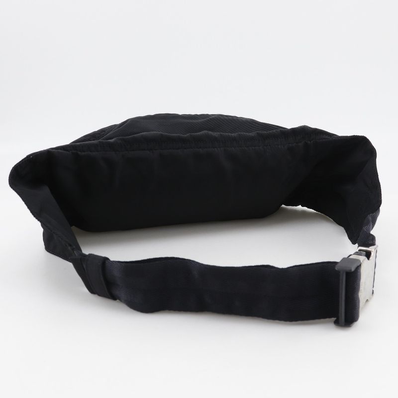 Prada Waist Pouch Nylon NERO Black Unisex Body Bag
